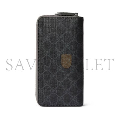 GUCCI BI-COLOR ZIP AROUND WALLET ‎822051FACQC1048 (10*20*2.5cm)