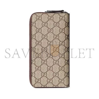 GUCCI BI-COLOR ZIP AROUND WALLET ‎822051FACQC9773 (10*20*2.5cm)