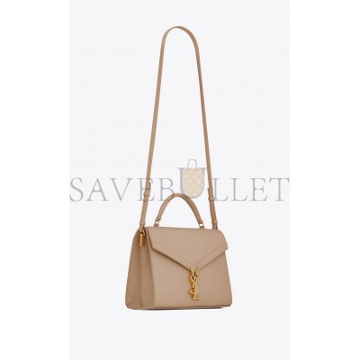 YSL CASSANDRA MEDIUM TOP HANDLE BAG IN GRAIN DE POUDRE EMBOSSED LEATHER 623931BOW0W2721 (24.5*20*11.5cm)