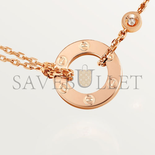 CARTIER  LOVE NECKLACE, 2 DIAMONDS B7224509