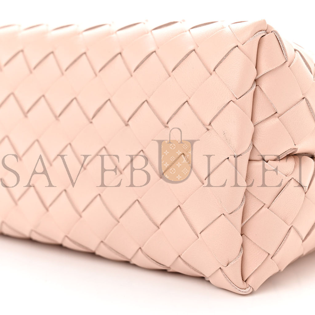 BOTTEGA VENETA NAPPA INTRECCIATO SMALL ANDIAMO SHOULDER BAG LOTUS (25*20*10cm)