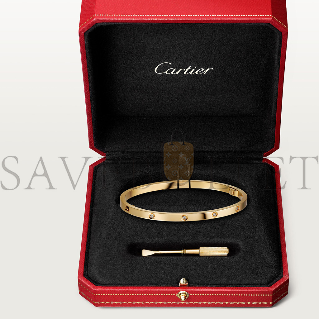 CARTIER  LOVE BRACELET, SMALL MODEL, 10 DIAMONDS B6047817