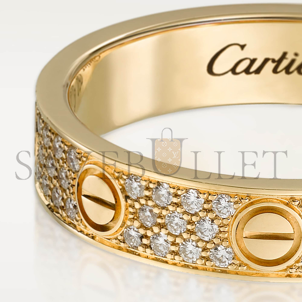 CARTIER  LOVE WEDDING BAND, DIAMOND-PAVED B4083300