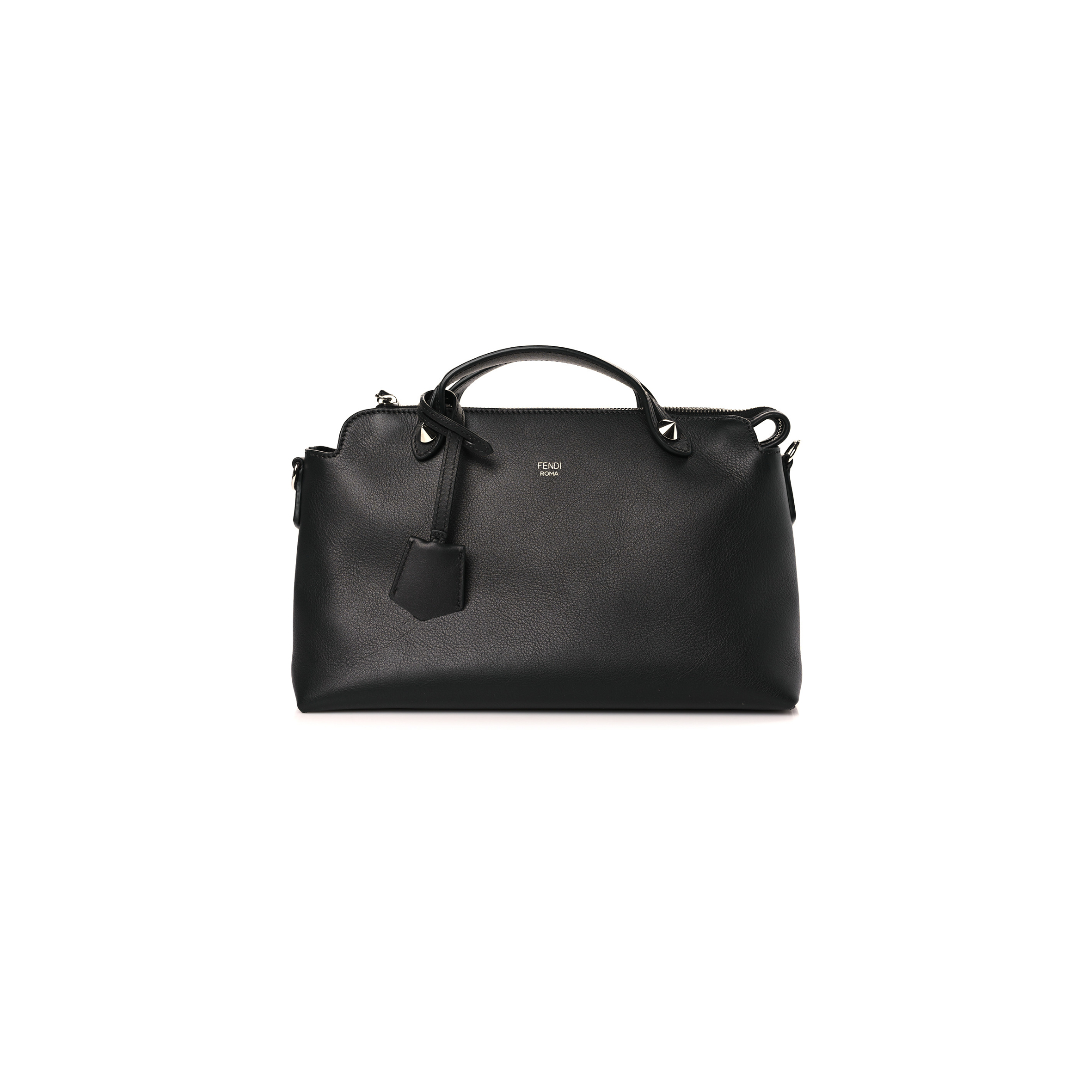 FENDI VITELLO DOLCE MEDIUM BY THE WAY BOSTON BAG BLACK (28*18*12cm)