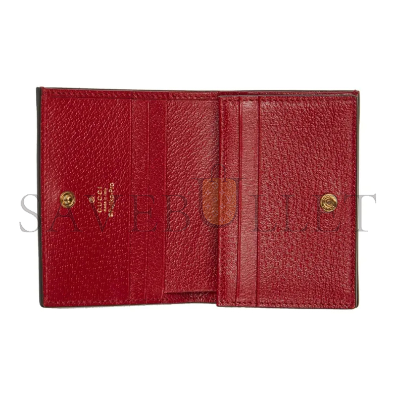 GUCCI DORAEMON COLLABORATION CANVAS WITH LEATHER CARD HOLDER ‎660509 (11*8.5*3cm)