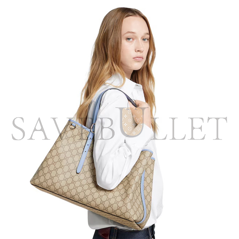 GUCCI GG EMBLEM LARGE TOTE BAG 815213FAD6L9862 (38*25*15cm) GUCCI GG EMBLEM LARGE TOTE BAG 815213FAD6L9862 (38*25*15cm)