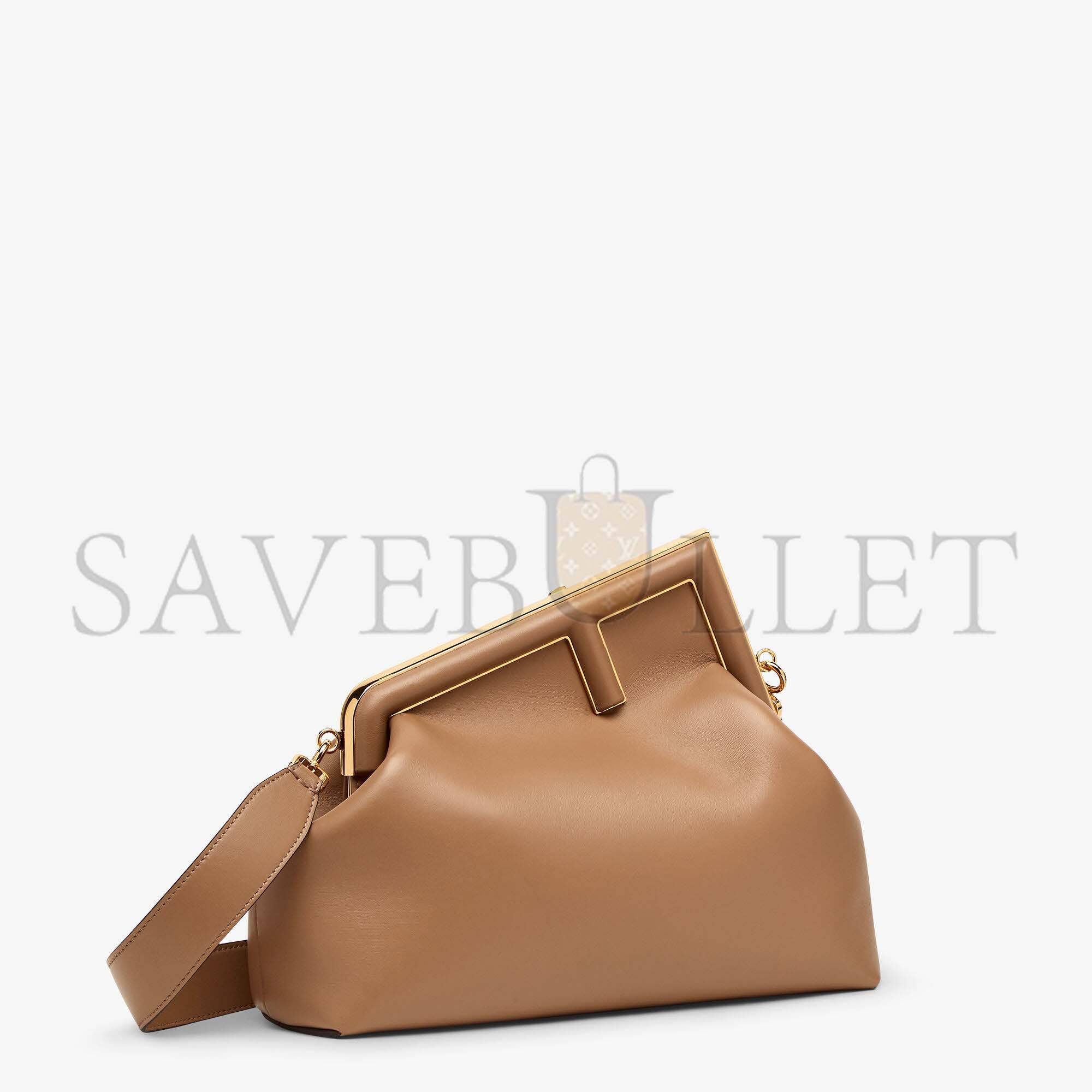 FENDI FIRST MEDIUM - BEIGE LEATHER BAG 8BP127ABVEF11WP (32.5*23.5*15cm)