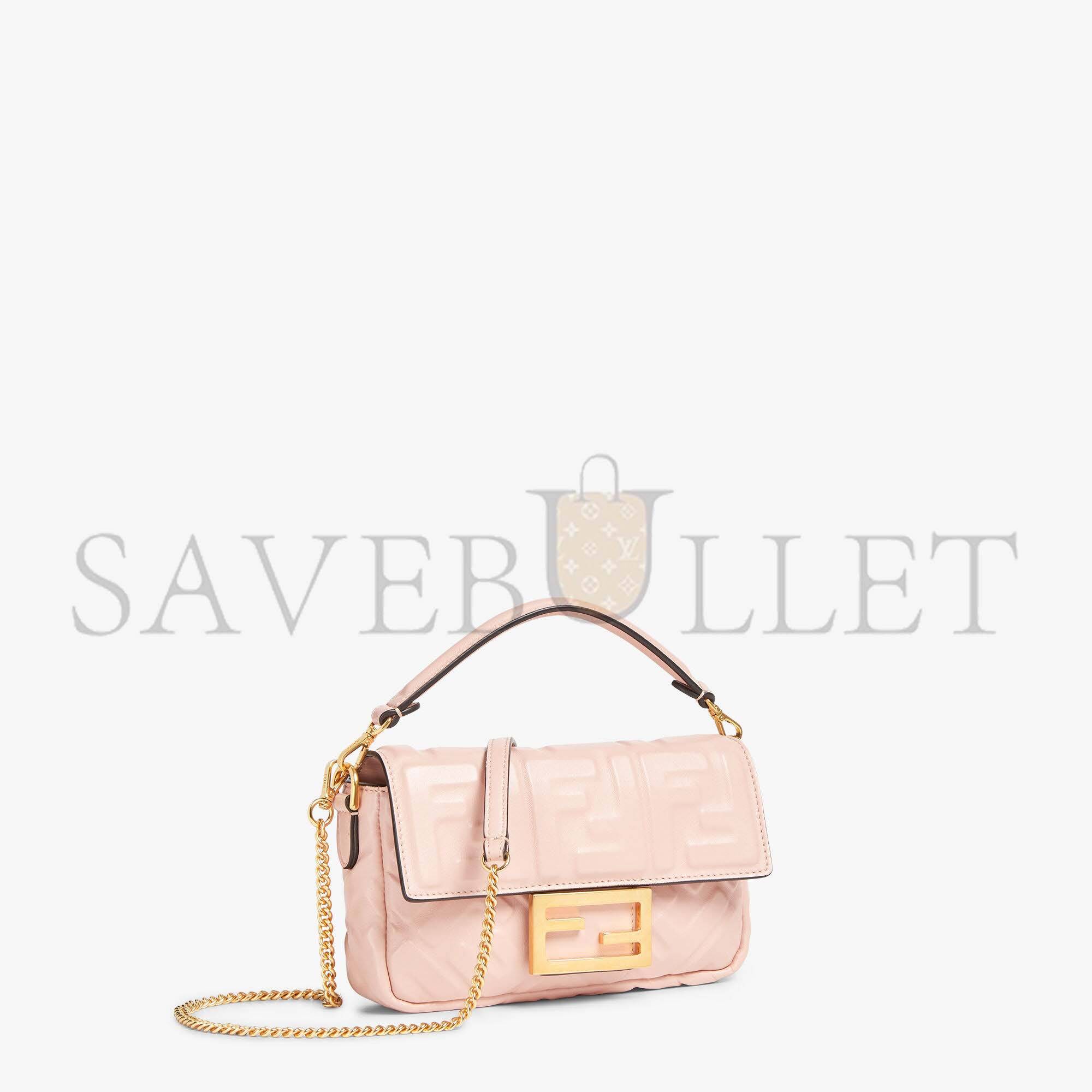 FENDI BAGUETTE MINI - PINK NAPPA LEATHER BAG 8BS017A72VF1JCJ (19*11.5*4cm)