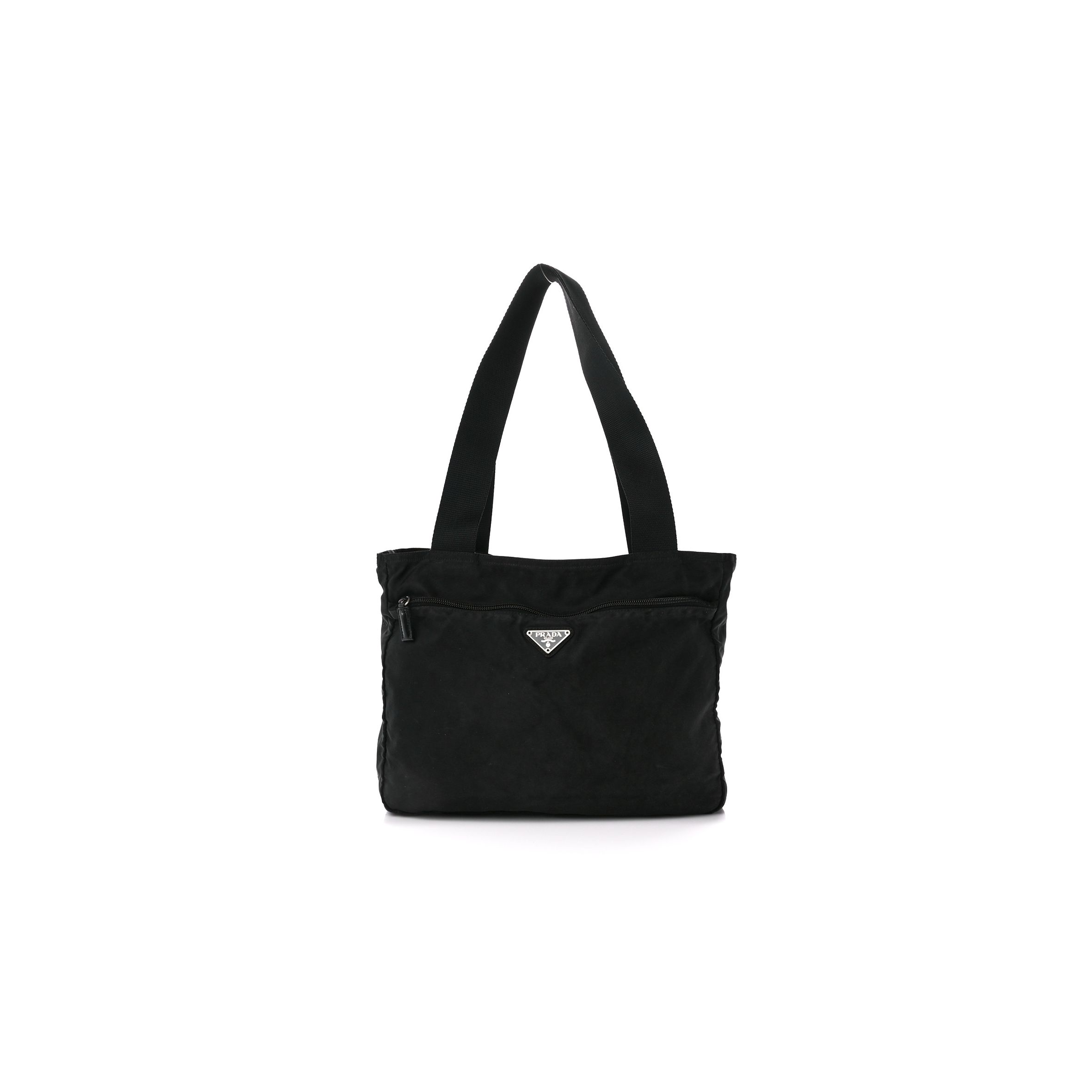 PRADA TESSUTO NYLON SAFFIANO TOTE BLACK (29*27*15cm)