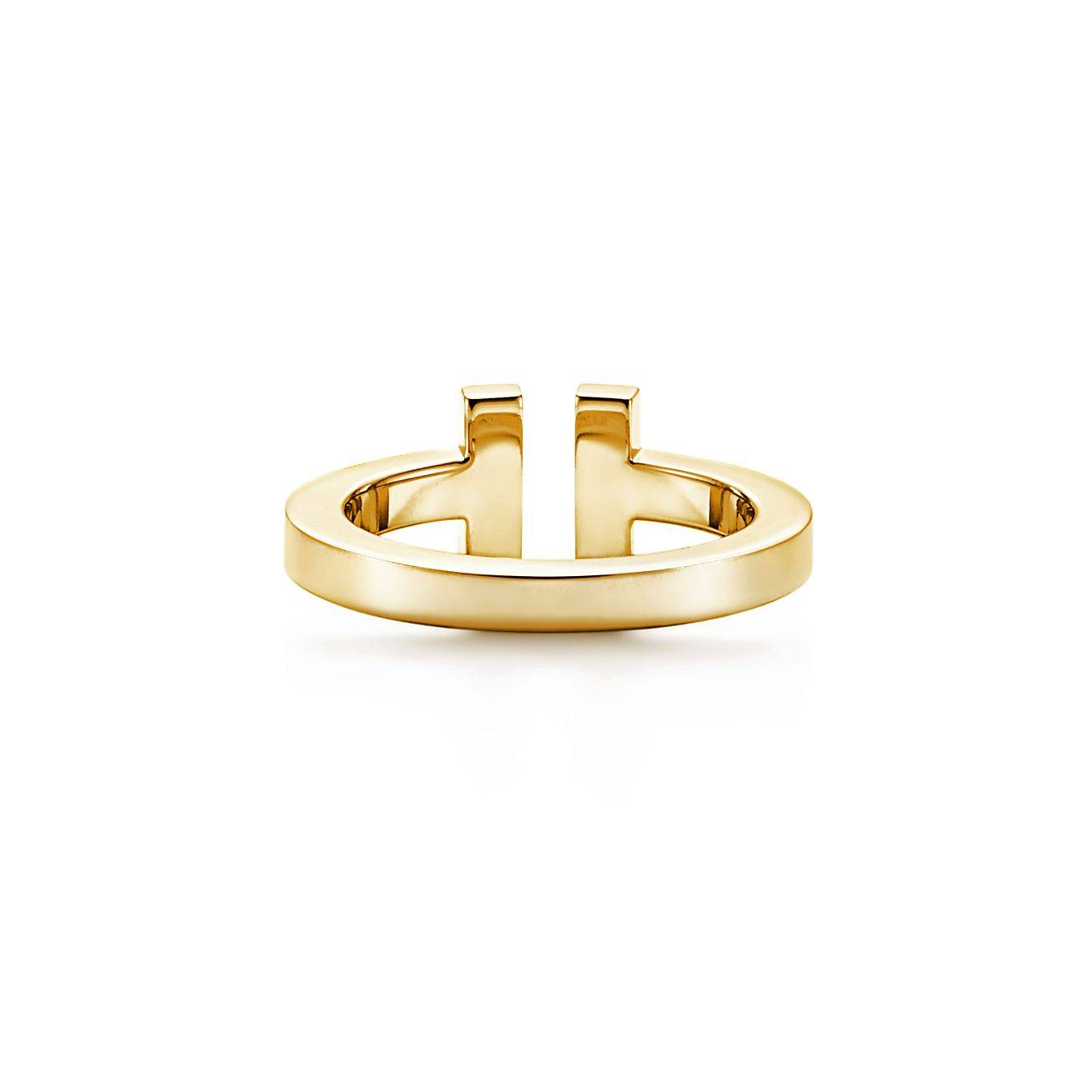 TIFFANY T SQUARE RING IN YELLOW GOLD