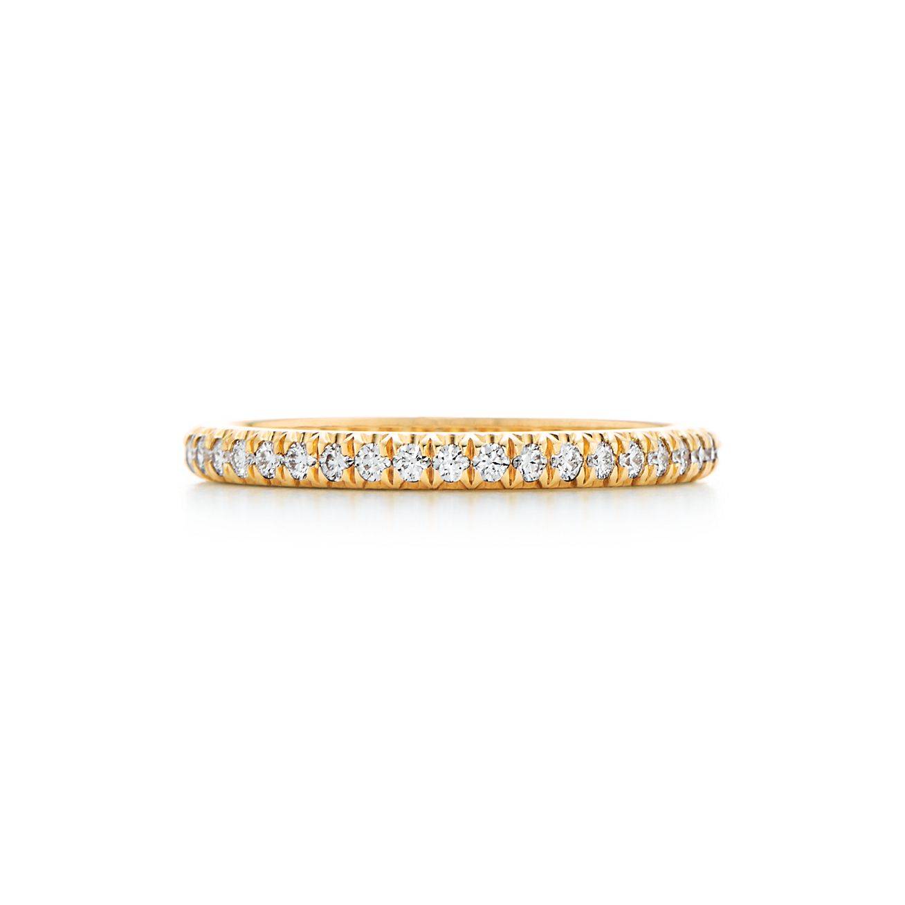 TIFFANY SOLESTE® FULL ETERNITY RING IN PLATINUM WITH DIAMONDS