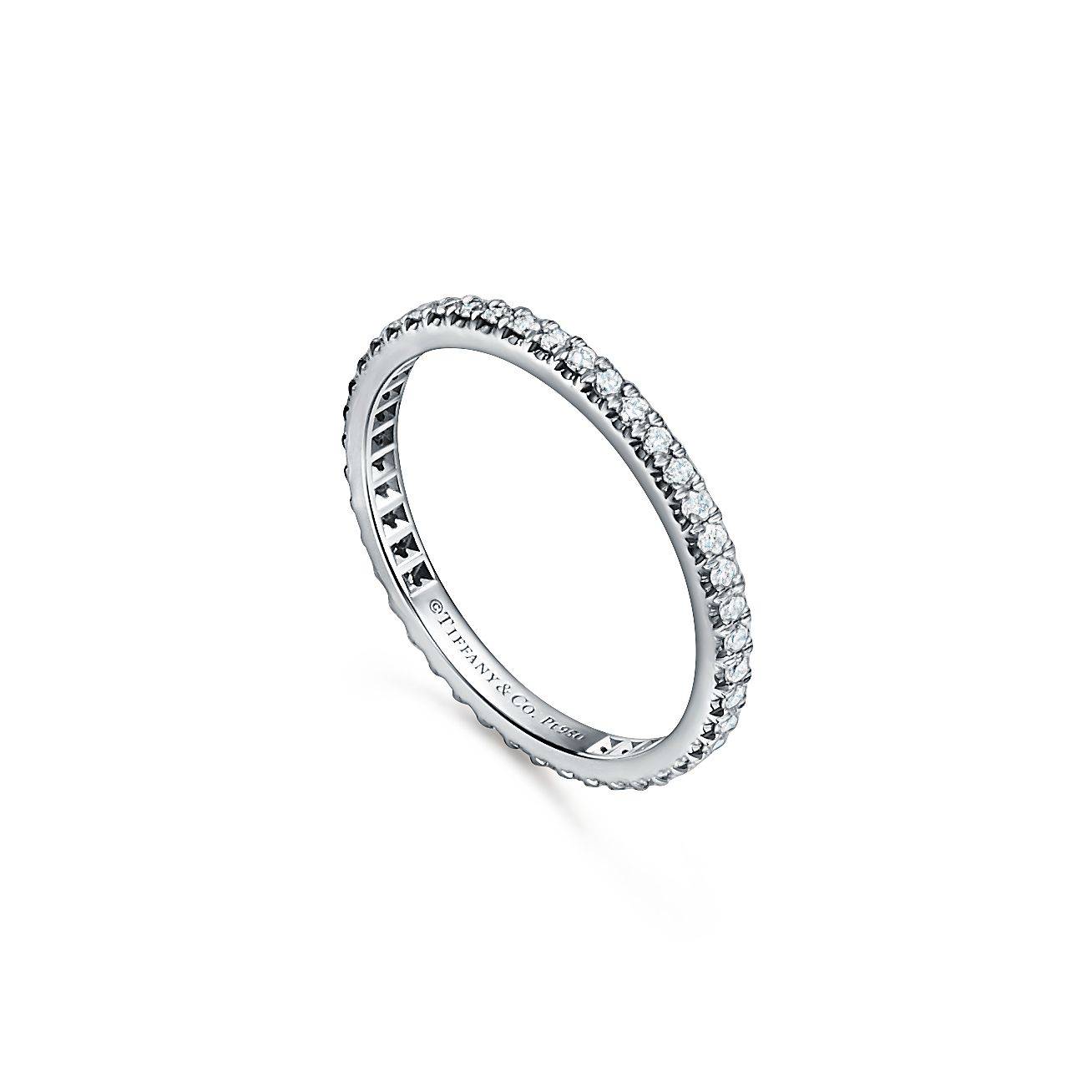 TIFFANY SOLESTE® FULL ETERNITY RING IN PLATINUM WITH DIAMONDS