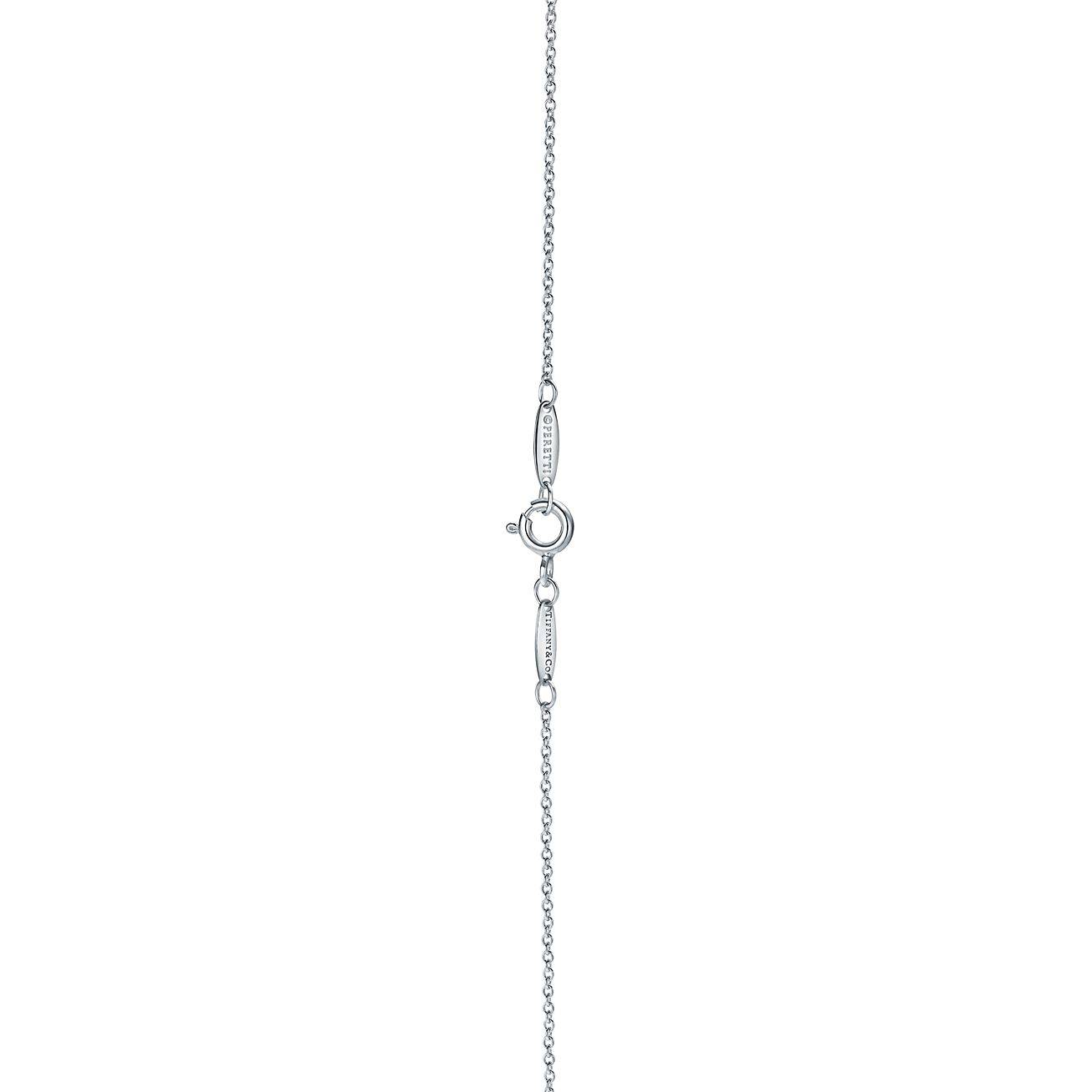 TIFFANY  ELSA PERETTI® DIAMONDS BY THE YARD® SINGLE DIAMOND PENDANT IN PLATINUM