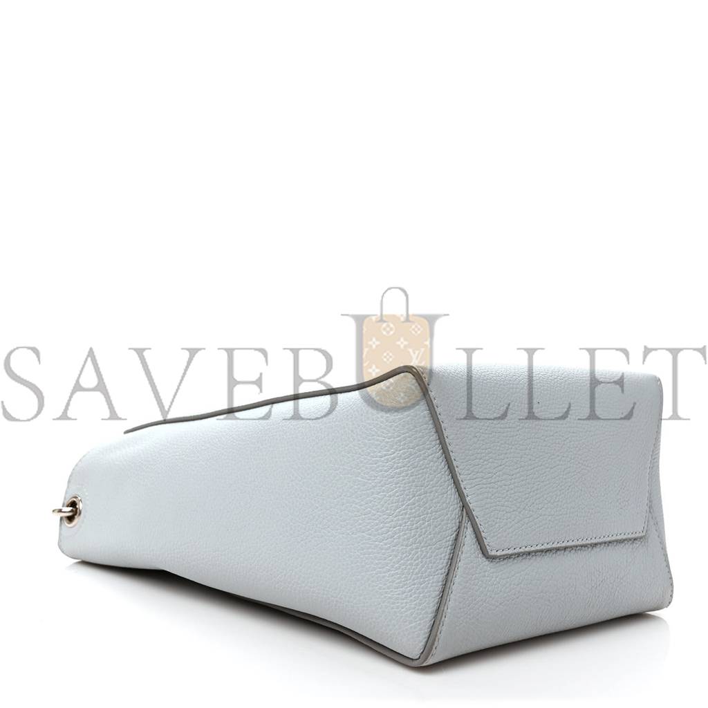 CELINE SOFT GRAINED CALFSKIN SMALL SANGLE BUCKET BAG GREY (24*18*12cm)