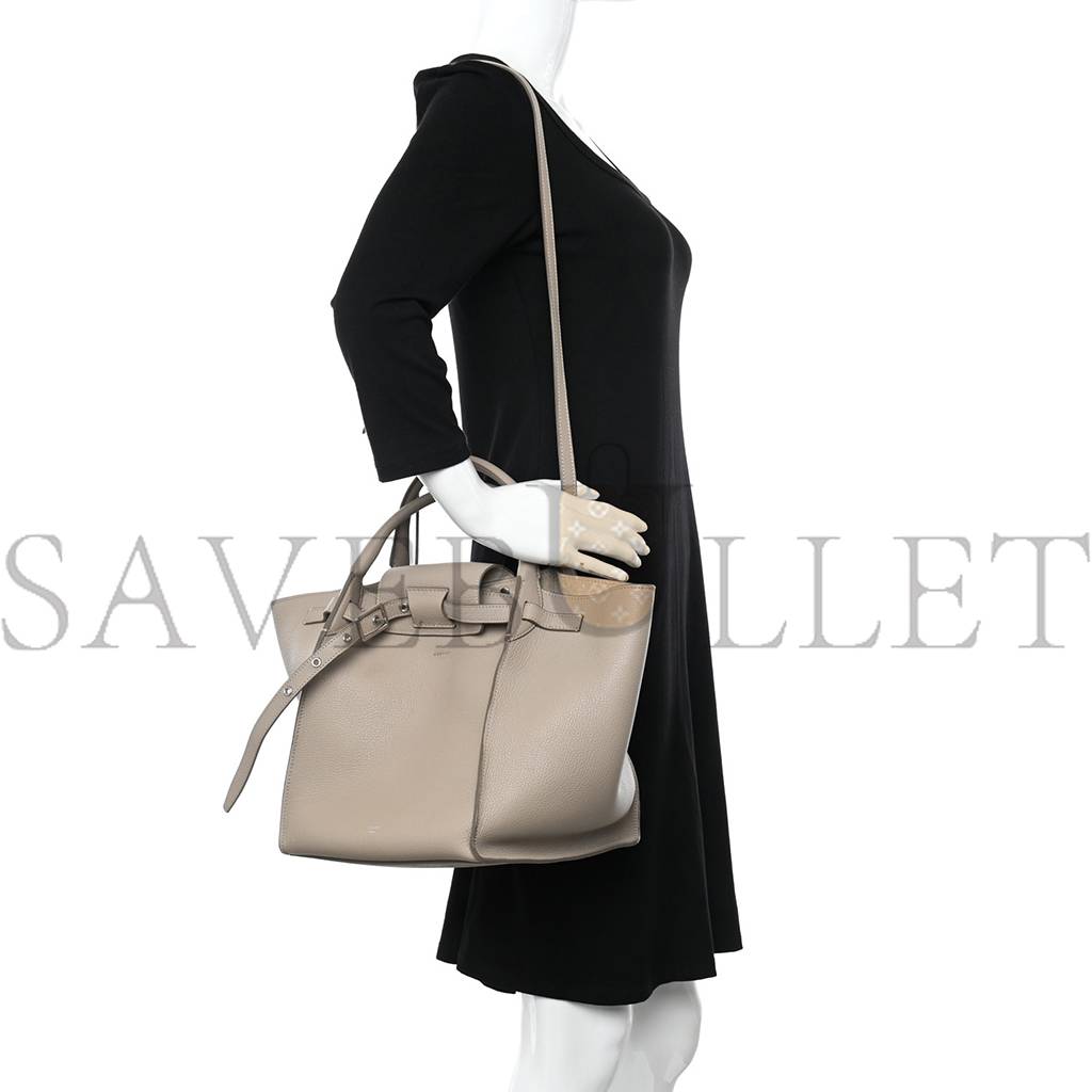 CELINE SUPPLE GRAINED CALFSKIN SMALL BIG BAG LIGHT TAUPE (27*23*21cm)