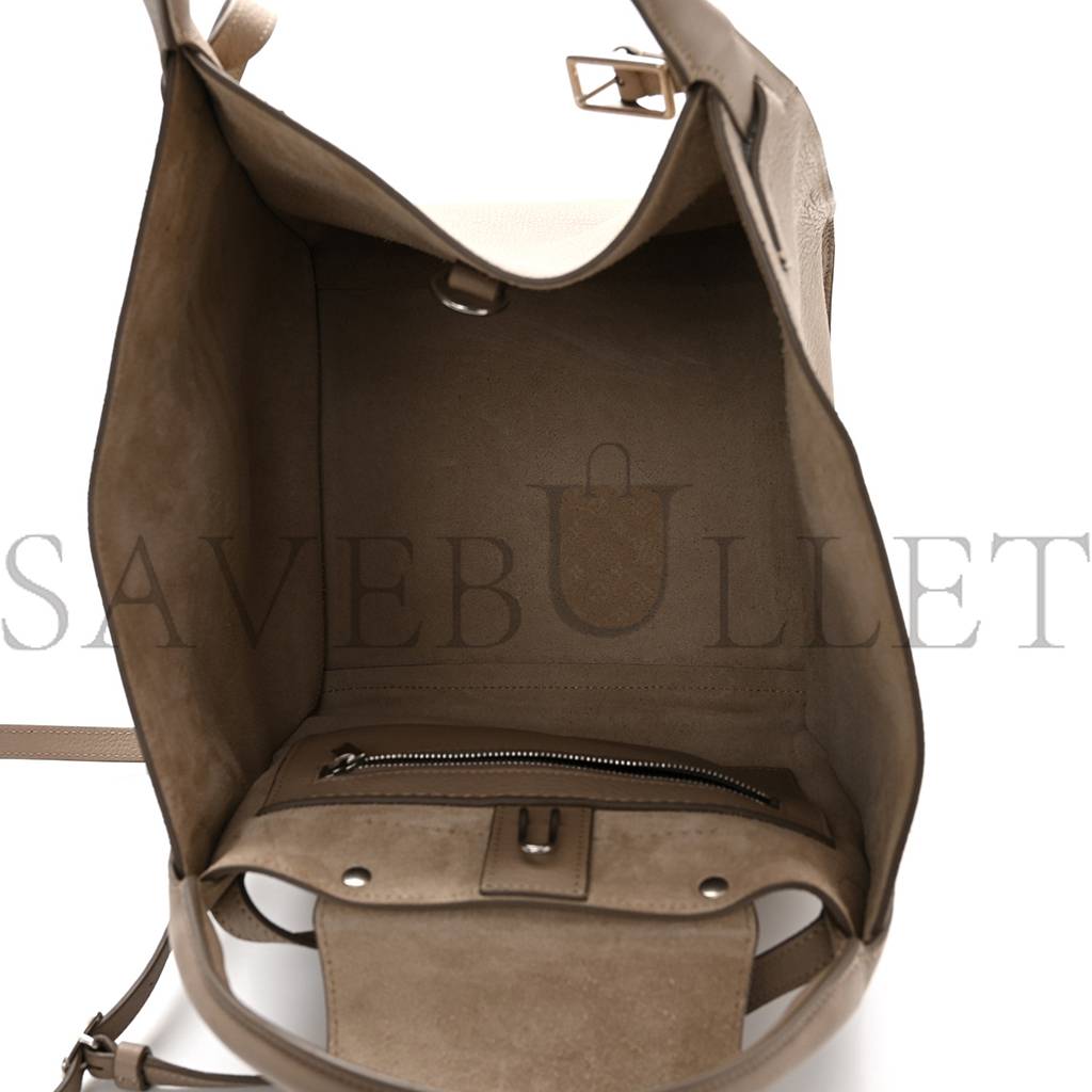 CELINE SUPPLE GRAINED CALFSKIN SMALL BIG BAG LIGHT TAUPE (27*23*21cm)