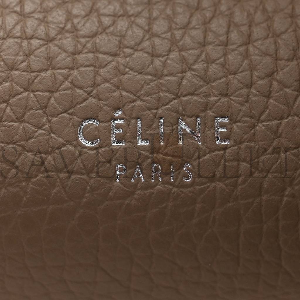 CELINE SUPPLE GRAINED CALFSKIN SMALL BIG BAG LIGHT TAUPE (27*23*21cm)