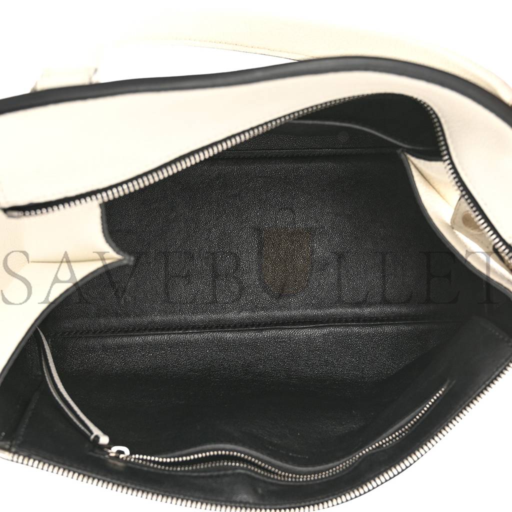 CELINE GRAINED CALFSKIN MEDIUM EDGE SHOULDER BAG WHITE (34*25*17cm)