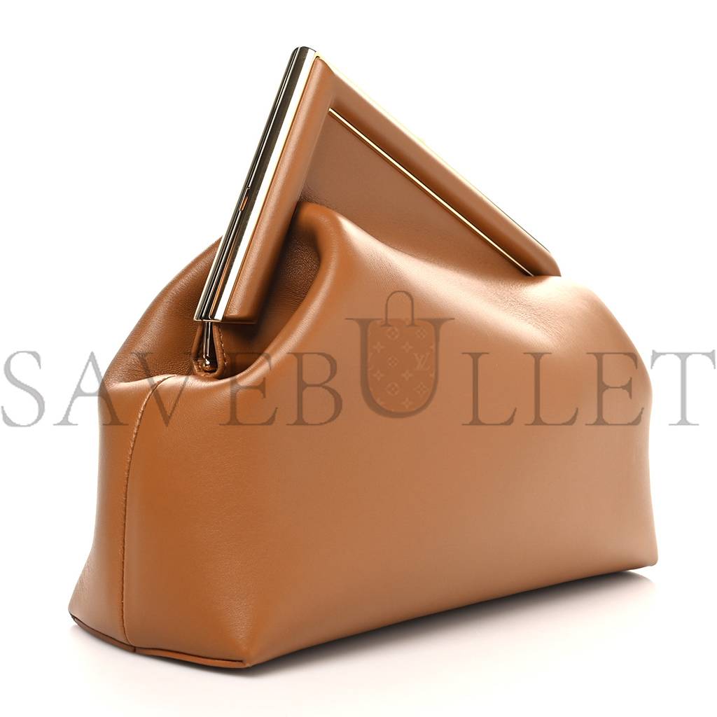 FENDI SHINY NAPPA MEDIUM FENDI FIRST CARAMELLO (30*25*10cm)